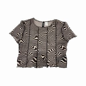 SWIRL DESIGN CROP TOP